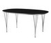 Dining Table B616, “Superellipse”, Black/Chrome, 100 x 170 cm